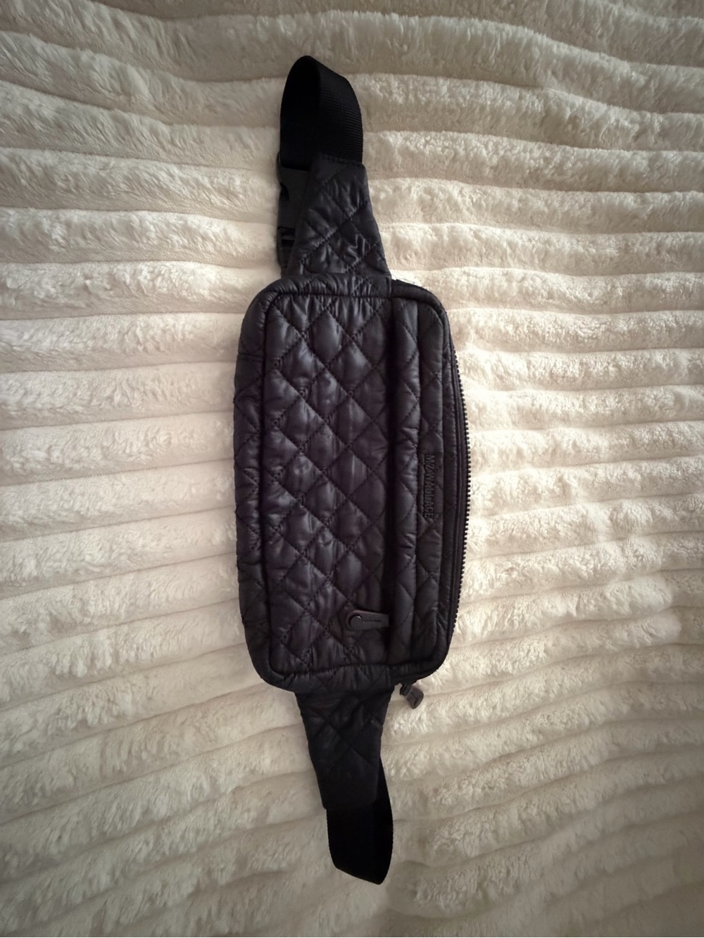 MZ Wallace Quilted Black Crossbody Sling Bag